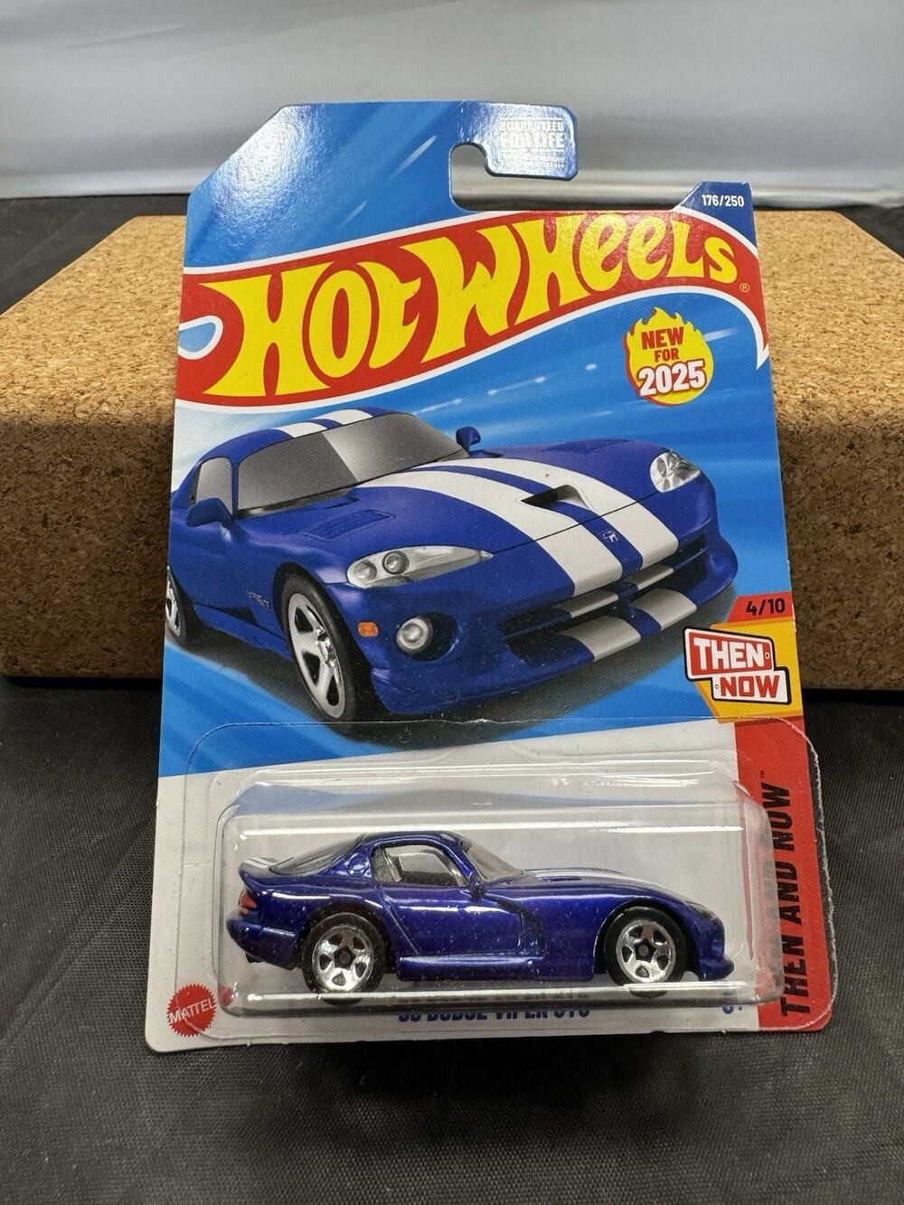 2025 Hot Wheels ’96 Dodge Viper GTS Blue Then And Now #176 Diecast HYW50 4/10